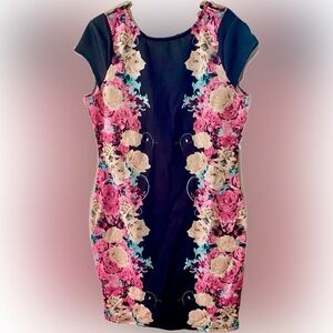 Kardashian Kollection Floral Scuba Dress